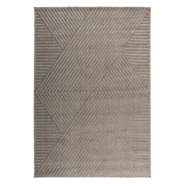 Hoogpolig Vloerkleed Ariana Bruin