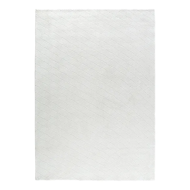 Hoogpolig Vloerkleed Tahan Wit