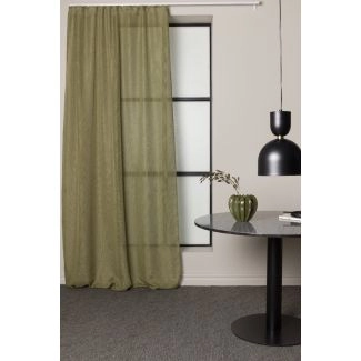 Linnen-look Gordijn 2-pack Vardoft Groen