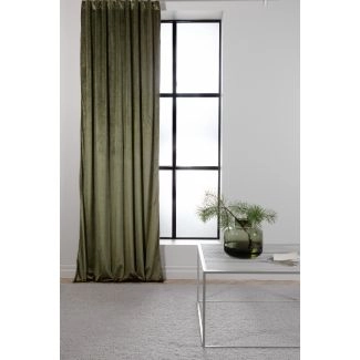 Gordijn Van Fluweel 2-pack Lavendelvind Groen