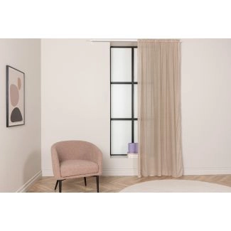 Linnen-look Gordijn 2-pack Rosendimma Beige