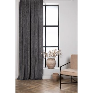 Ruimteverduisterende Fluweel Gordijn 2-pack Kristallglans Grijs
