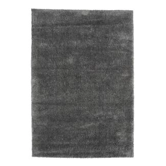 Hoogpolig Vloerkleed Nora Donkergrijs