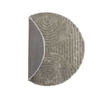 Rond Veron Greige Hoogpolig Vloerkleed