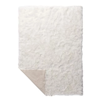 Hoogpolig Vloerkleed Jardin Wit