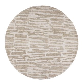 Rond Lira Beige Hoogpolig Vloerkleed