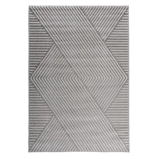 Hoogpolig Vloerkleed Ariana Grijs