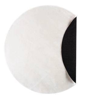 Rond Nicola Wit Hoogpolig Vloerkleed