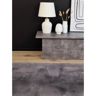 Hoogpolig Vloerkleed Eline Antraciet