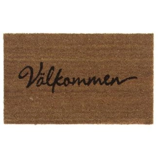 Cocos Välkommen Beige 45x75 cm Machinaal Geweven Vloerkleed