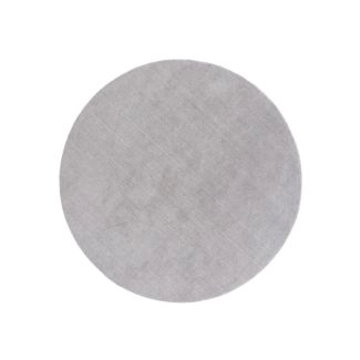 Rond Aliora Lichtgrijs Wollen Vloerkleed