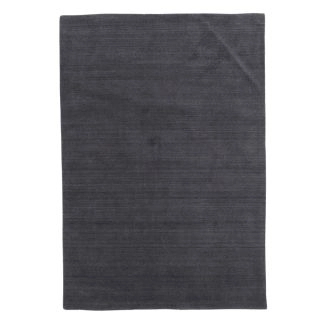 Wollen Vloerkleed Aliora Donkergrijs