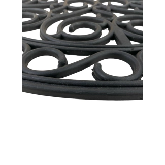 Gjutjärn Zwart 45x75 cm Machinaal Geweven Vloerkleed