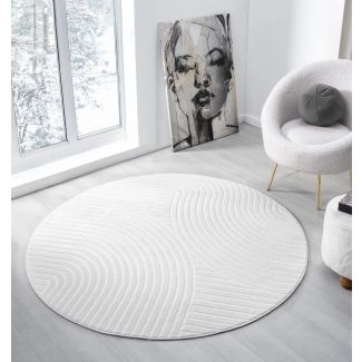 Rond Bella Spin Gebroken wit Wilton Vloerkleed