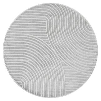 Rond Bella Spin Grijs Wilton Vloerkleed