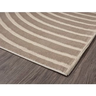 Vierkant Bella Zen Donkerbeige Wilton Vloerkleed