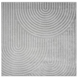 Vierkant Bella Zen Grijs Wilton Vloerkleed