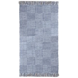 Katoenen Vloerkleed Der Blauw