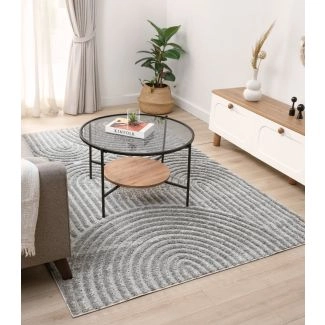 Hoogpolig Vloerkleed Brolly Bene Grijs