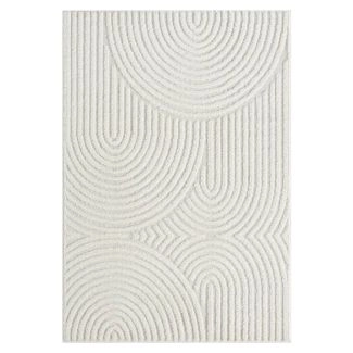 Hoogpolig Vloerkleed Brolly Bene Crème