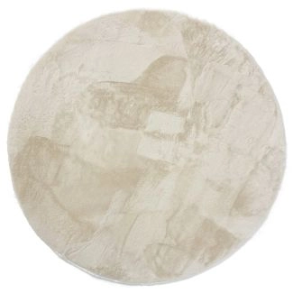 Rond Cat Beige Wasbaar Pelskleed