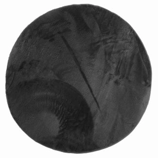 Rond Cat Zwart Wasbaar Pelskleed
