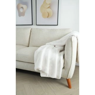 Plaid Cat Gebroken wit