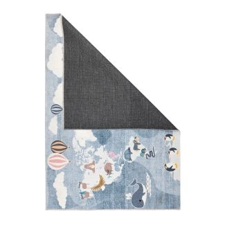 Kindervloerkleed Gwendolen Blauw