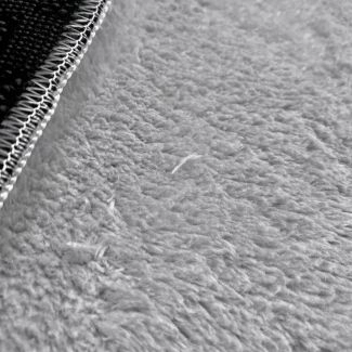 Rond Cloudy Zilver Wasbaar Zacht Hoogpolig Vloerkleed