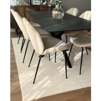 Wasbaar Hoogpolig Vloerkleed Comfy Beige