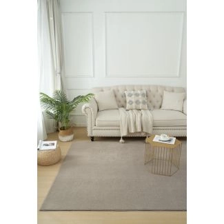 Wasbaar Hoogpolig Vloerkleed Comfy Greige