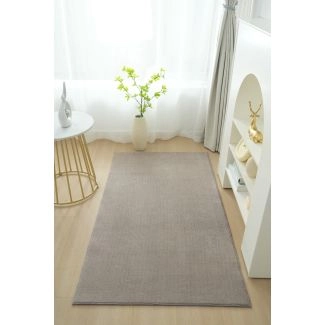 Loper Comfy Greige Wasbaar Hoogpolig Vloerkleed