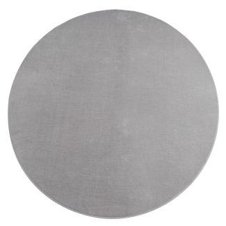 Rond Comfy Zilver Wasbaar Hoogpolig Vloerkleed