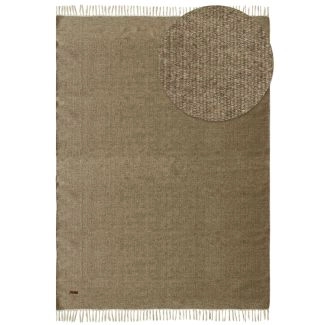 Wollen Vloerkleed Dalen Bruin