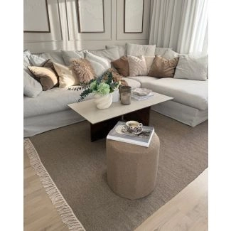 Wollen Vloerkleed Dalen Bruin