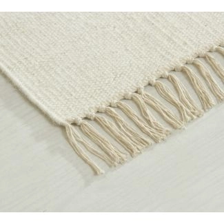 Wollen Vloerkleed Dalen Gebroken wit