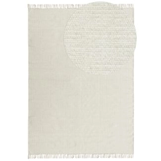 Wollen Vloerkleed Dalen Gebroken wit