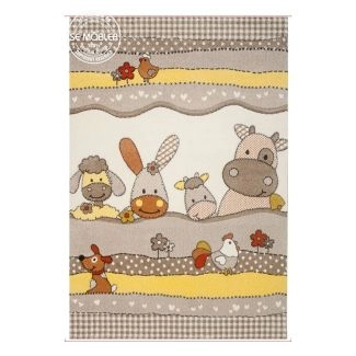 Kindervloerkleed Diamond Farmen Beige