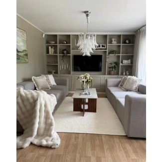 Wollen Vloerkleed Edessa Gebroken wit