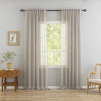 Ellinor Linnen 2x135x250 cm Linnen-look Gordijn 2-pack