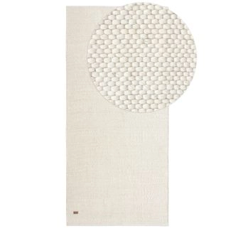 Loper Elsa Gebroken wit Wollen Vloerkleed