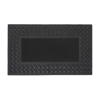 Deurmat Flätad Pinmat Zwart