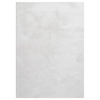 Wasbaar Zacht Hoogpolig Vloerkleed Fluffy Gebroken wit