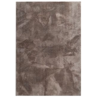 Wasbaar Zacht Hoogpolig Vloerkleed Fluffy Taupe