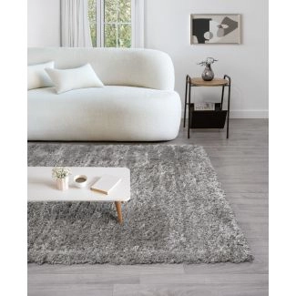 Zacht Hoogpolig Vloerkleed Furry Grijs
