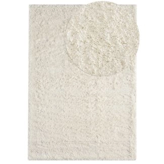 Zacht Hoogpolig Vloerkleed Furry Gebroken wit