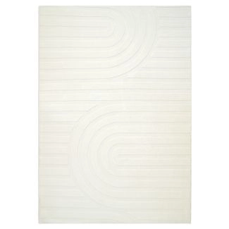 Wasbaar Zacht Hoogpolig Vloerkleed Fuzzy Lumo Gebroken wit