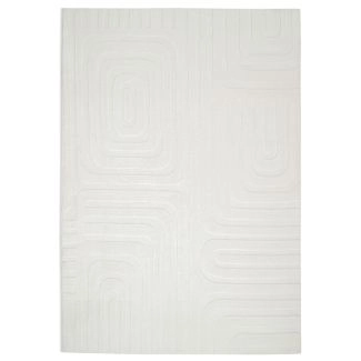 Wasbaar Zacht Hoogpolig Vloerkleed Fuzzy Vega Gebroken wit