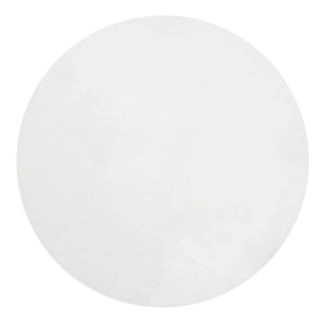 Rond Glossy Gebroken wit Zachte Bontlook Vloerkleed