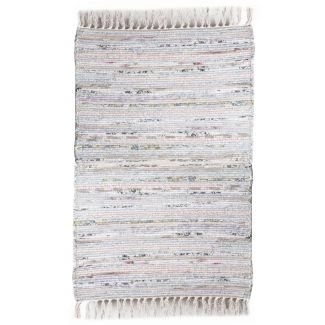 Katoenen Vloerkleed Umma Wit